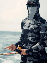 Fishing Hoodie Face Mask Neck Cover Sailing Shirt Summer Men